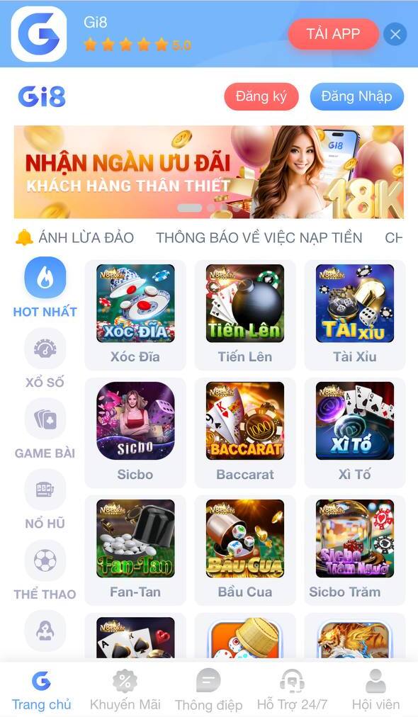 Hướng dẫn đăng ký và tải app lô đề online Gi8 trên điện thoại